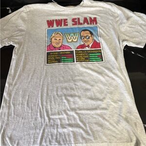 WWE Slam Heenan Monsoon Graphic Tee Homage Medium Retro Wrestling